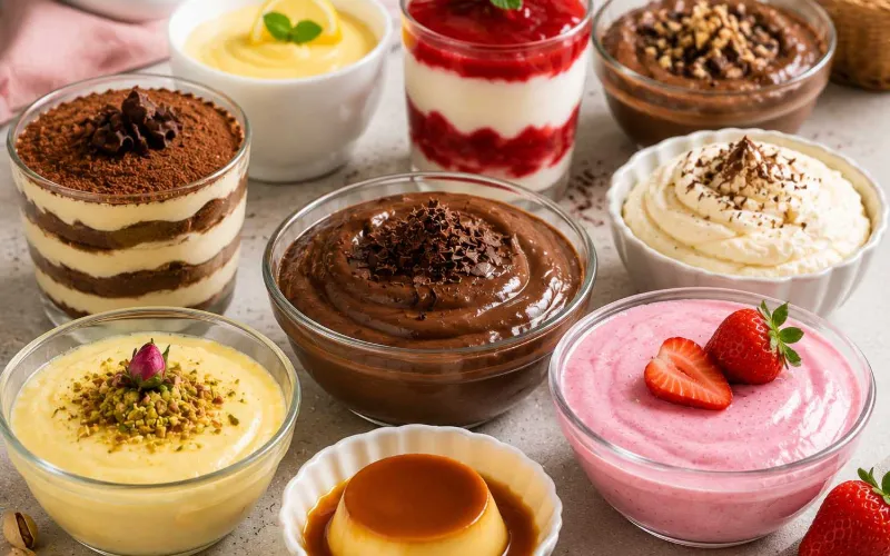 پودینگ و دسرهای فوری شکلاتی