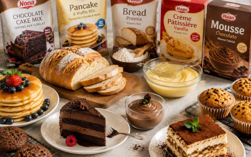 محصولات بیکری، شیرینی و دسر